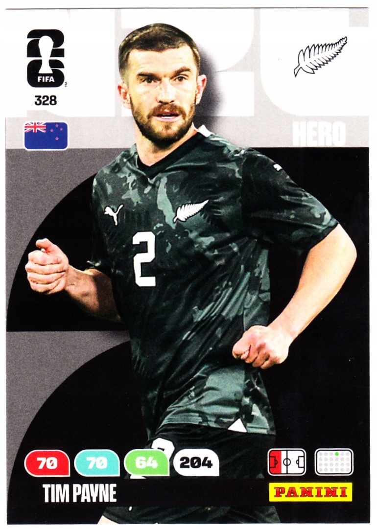 Karta Kolekcjonerska Panini Fifa World Cup 2026 Core Tim Payne 328