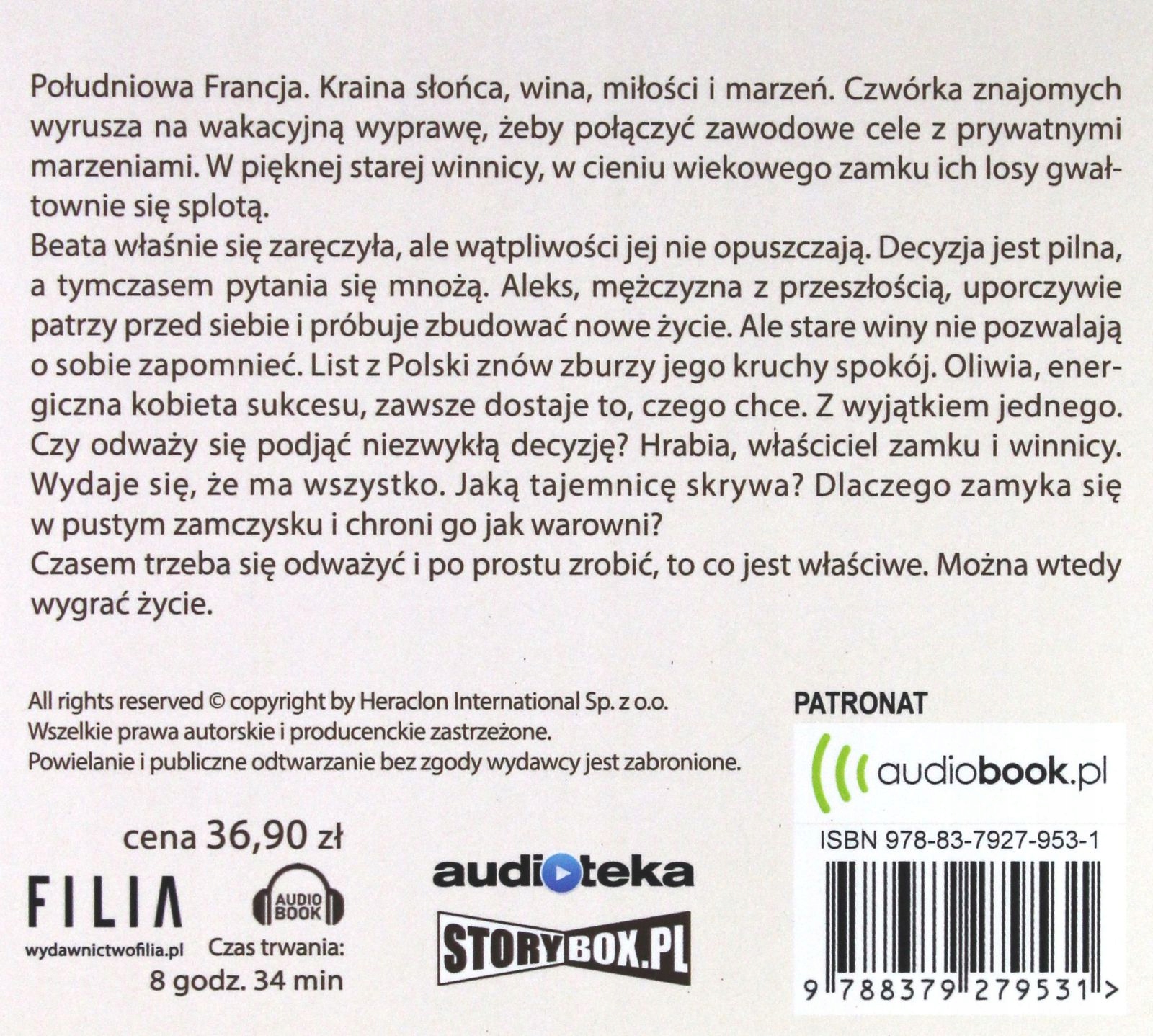 FRANCUSKA OPOWIEŚĆ - KRYSTYNA MIREK [AUDIOBOOK] Stan opakowania oryginalne