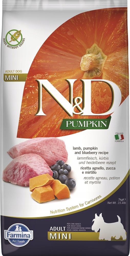 Nd Pumpkin Lamb Blueberry Mini Adult 7kg dla psów