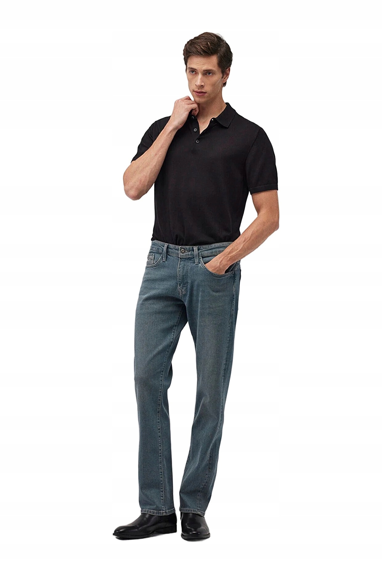 Mavi Pánské Džíny Jednoduché Modré S Oděrkami 38/32 5DA