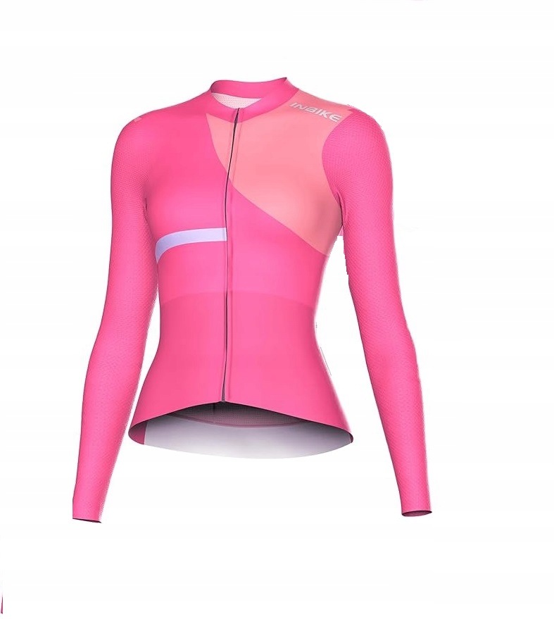 Koszulka rowerowa damska Inbike M L różowy