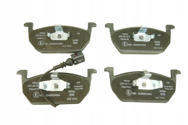 698 151 - ТОРМОЗНЫЕ КОЛОДКИ ПЕРЕДНИЕ ПЕРЕДНИЕ GOLF VI VII OCTAVI