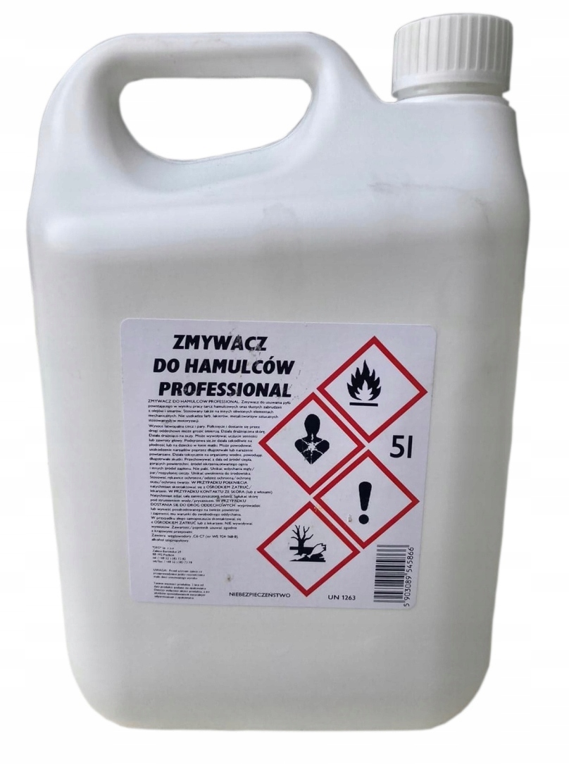 ofo ODTŁUSZCZACZ ZMYWACZ DO HAMULCÓW, HAMULCOWY 5L