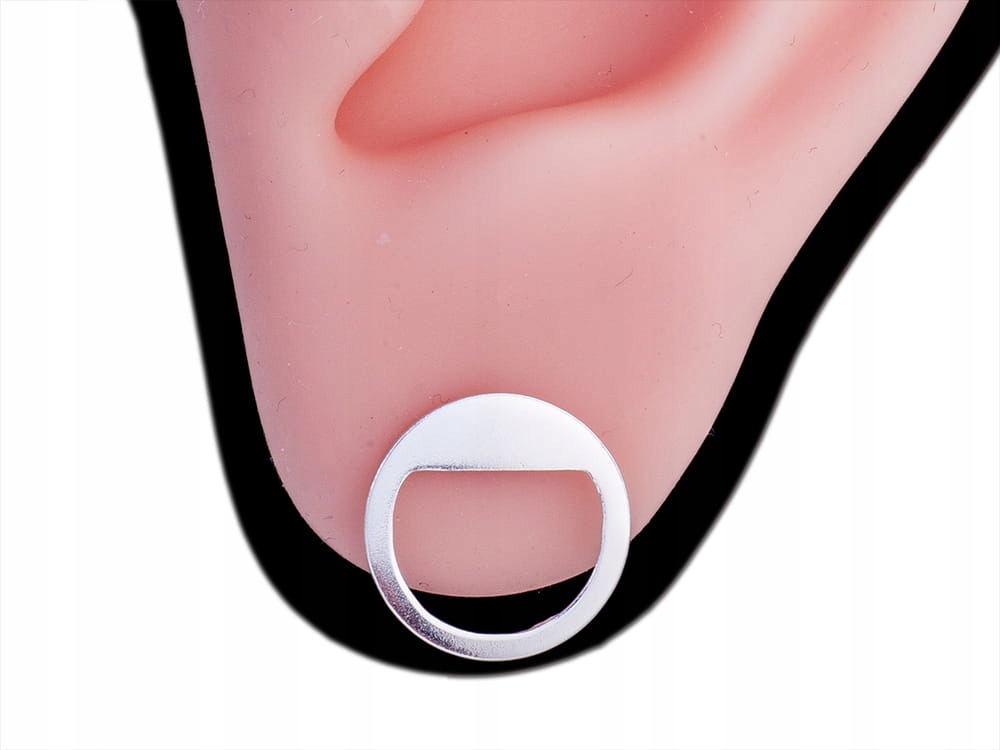 

Srebrne kolczyki kółka, koła, oponka. Próba 925