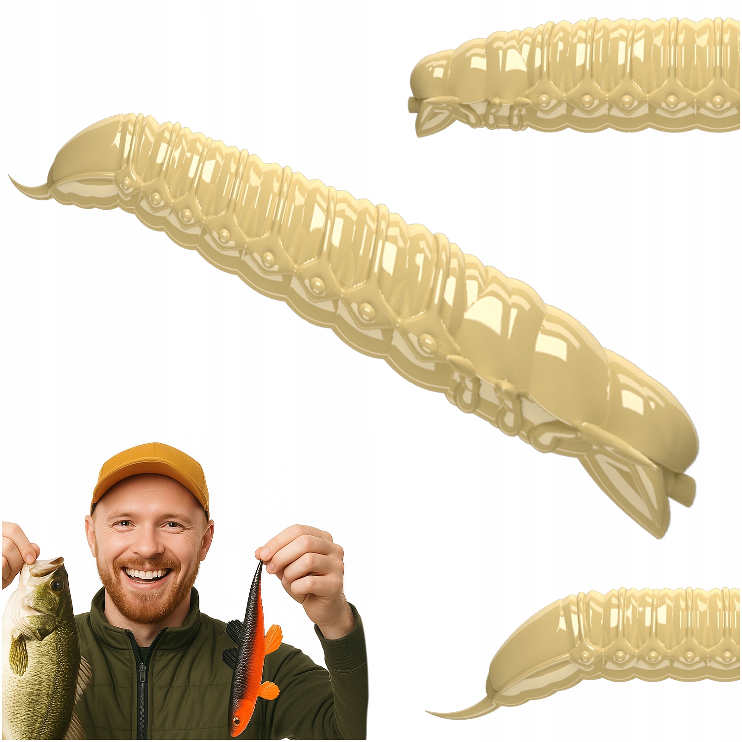 Przynęta robak guma Libra Lures Goliath 35mm 005 Cheese Ser 12 sztuk