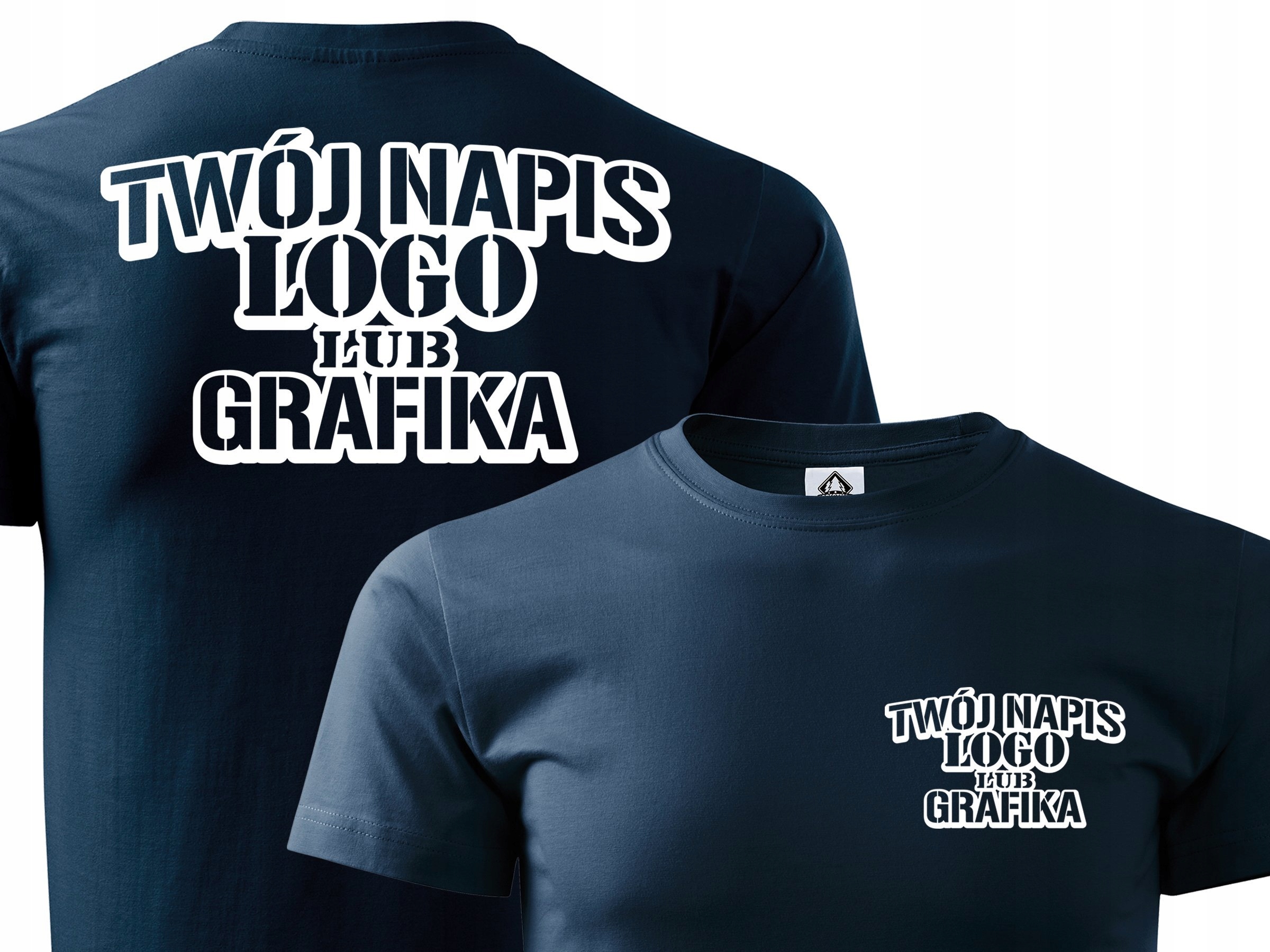 

Letnia koszulka T-shirt + Własne Logo Grafika