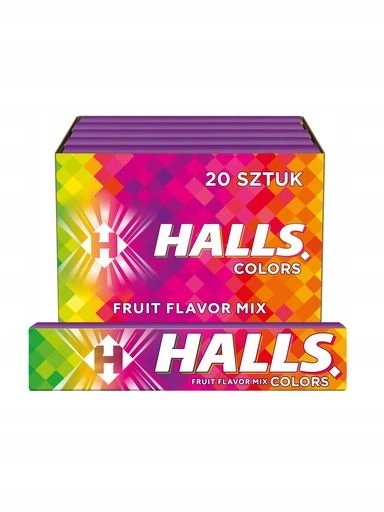 Levně Halls Bonbóny Colors Fruit Mix 20x33 g