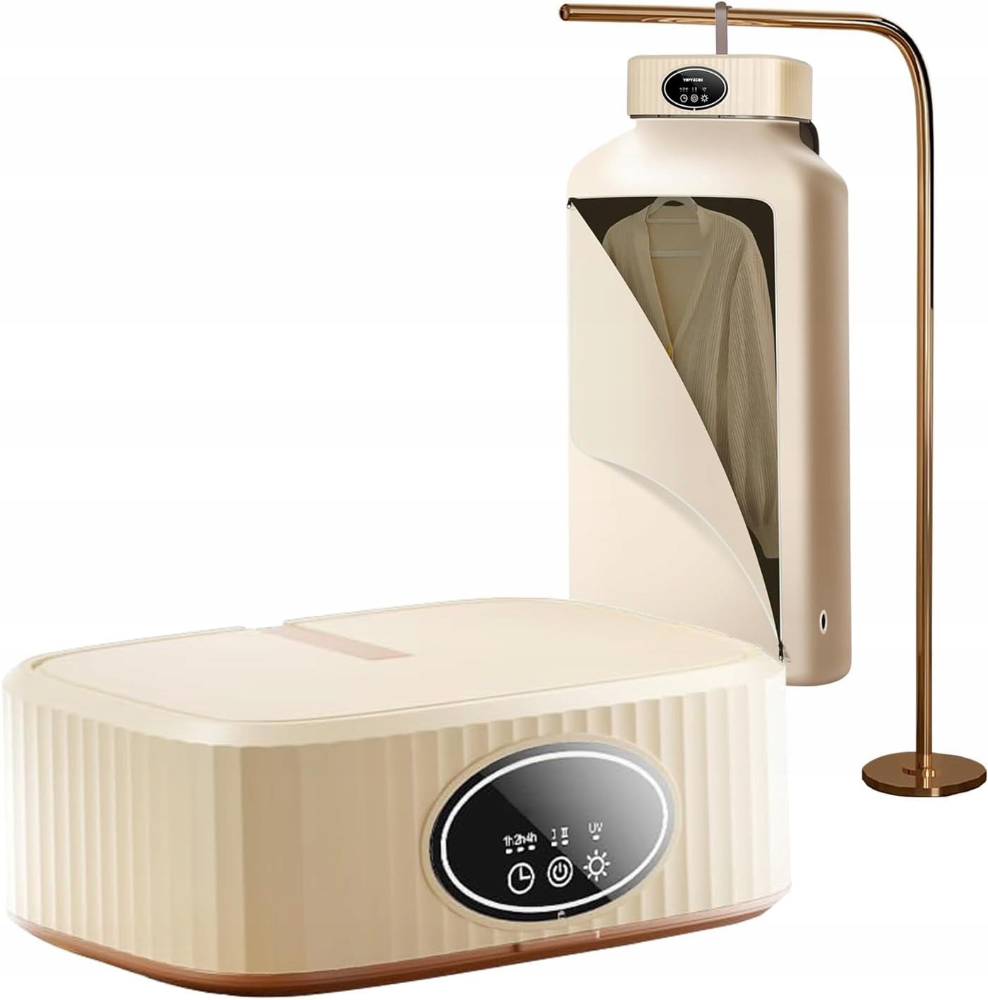 Levně Mini elektrický sušák na prádlo 600 W Časovač/UV/Automatické vypnutí