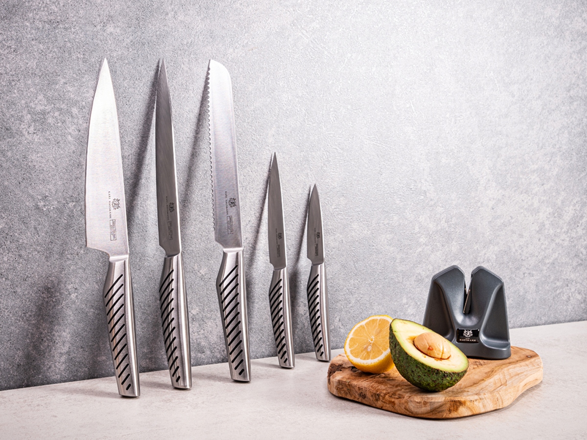 KOMPLET NOŻY KUCHENNYCH STALOWE OSTRE NOŻE ZESTAW 5 SZTUK EAN (GTIN) 5905155012487