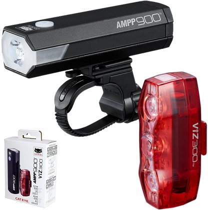 Sada světel Cateye Ampp 900 HL-EL089RC TL-LD810 VIZ300 Usb-c (8901310)