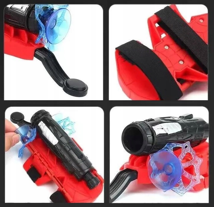 STRZELAJĄCA RĘKAWICA Z WYRZUTKAMI CZŁOWIEK PAJĄK SUPERBOHATER SPIDER NA BAL Motyw inny