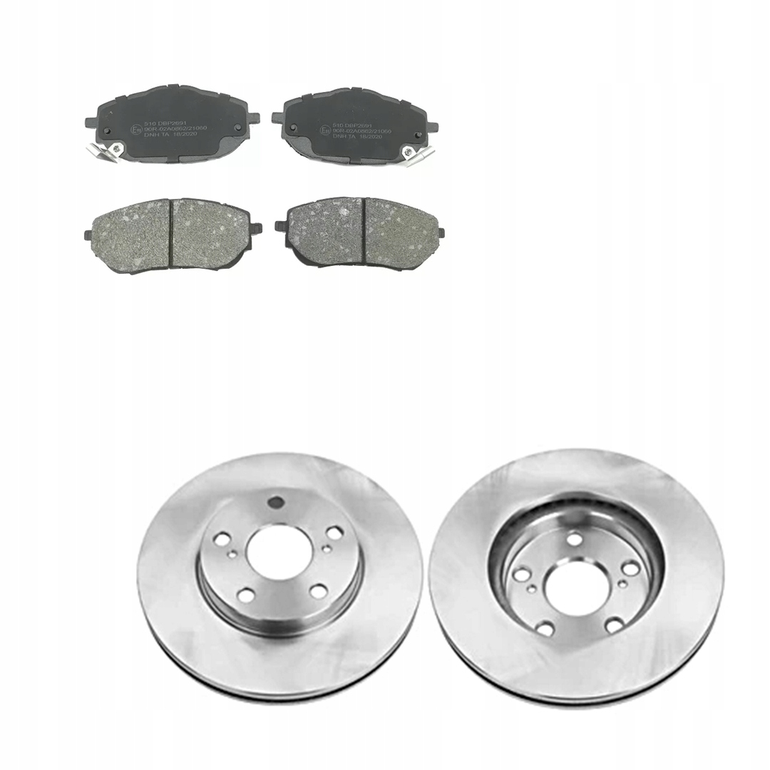 Kotouče přední brzdové destičky Toyota Auris 2 Corolla E18