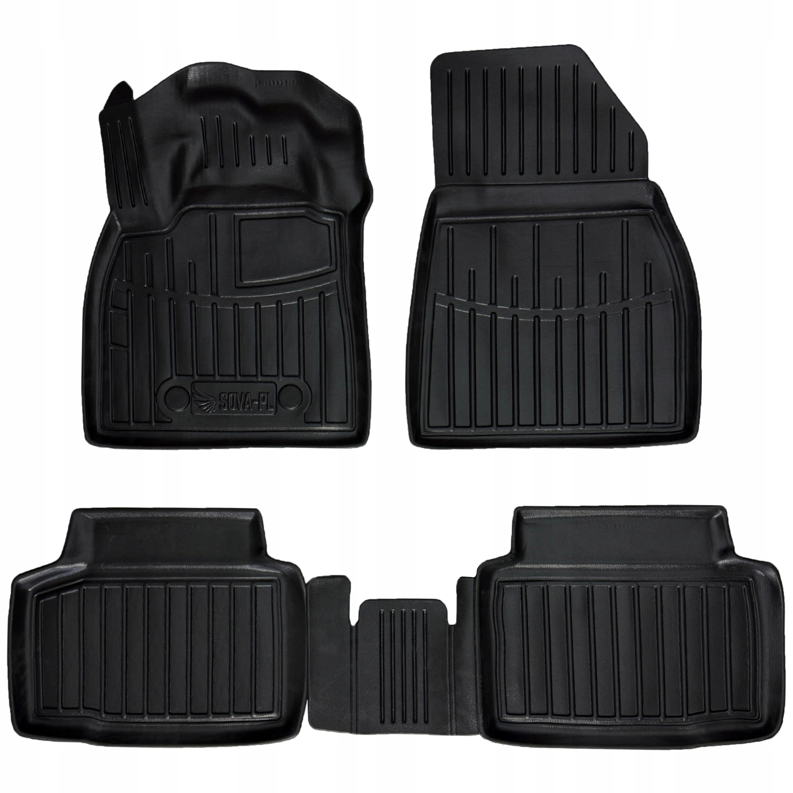 Dywaniki samochodowe Dacia Duster III (od 2024) z napędem 2x4 (2WD), Hyb=>