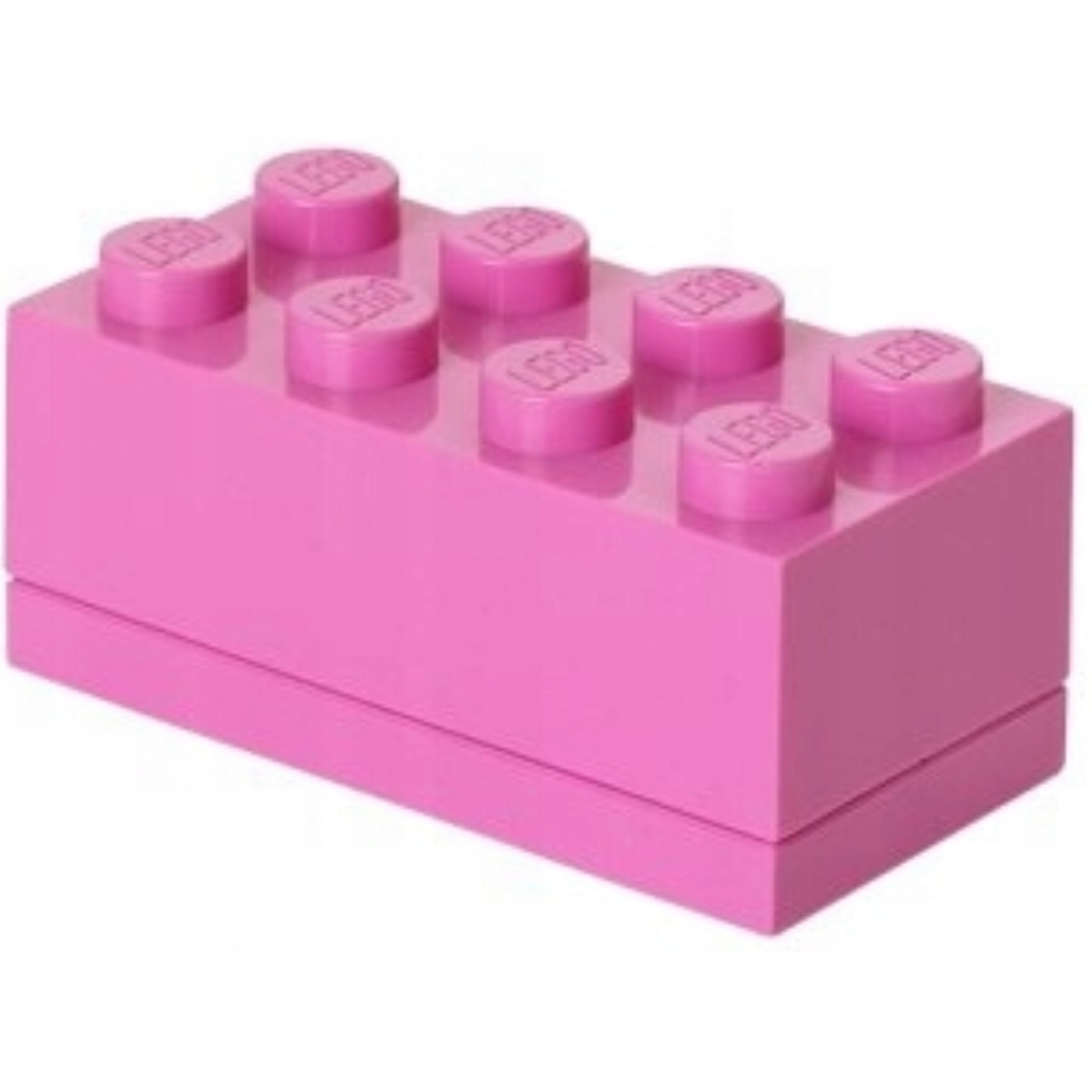 Lego pojemnik plastikowy Kształt Klocka Lego MiniBox Różowy 9 x 4,5 x 4,5