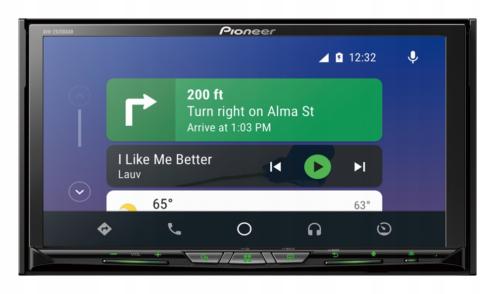 Pioneer AVH - Z9200dab Радио Wi-Fi CarPlay Android