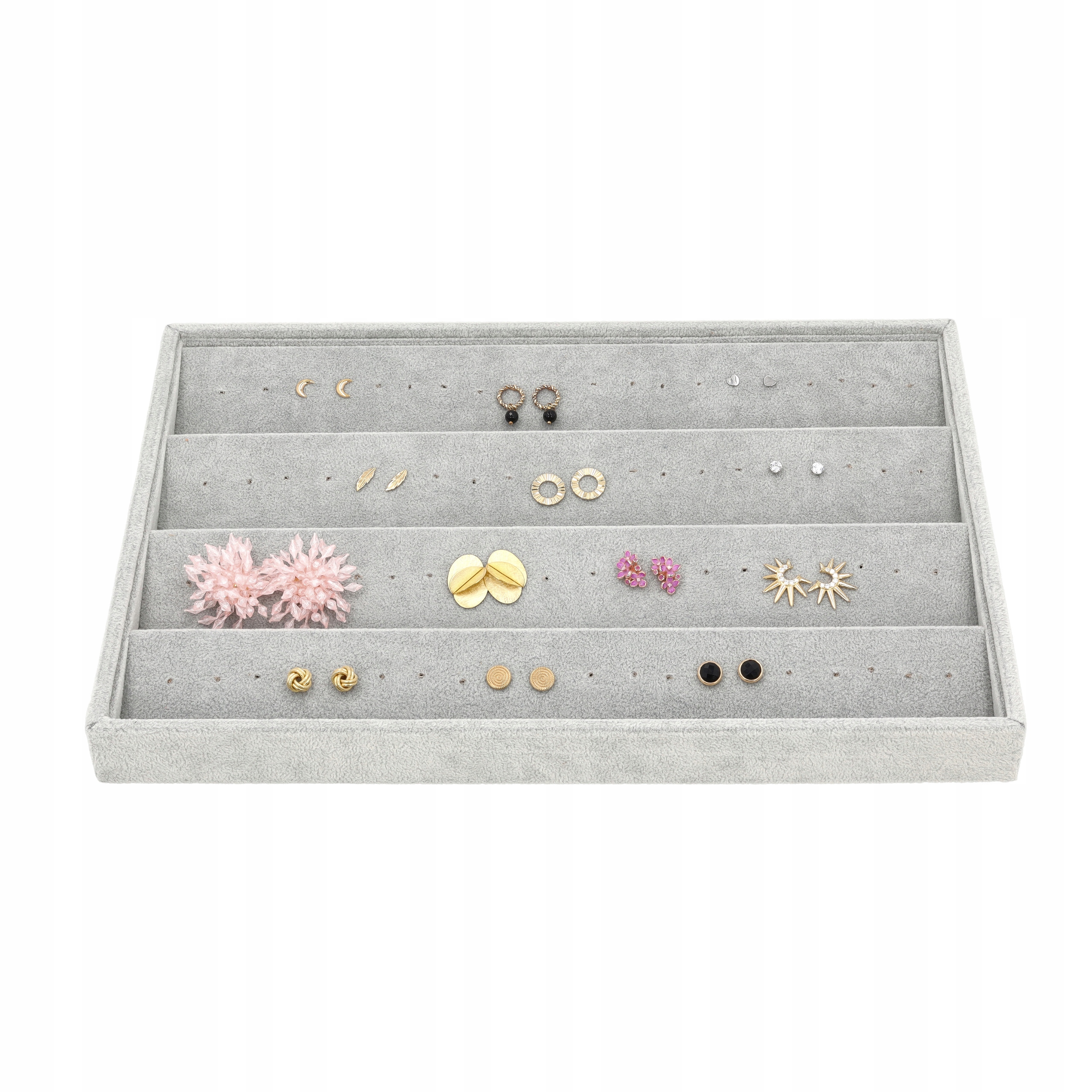 TACA EKSPOZYTOR NA PIERŚCIONKI KOLCZYKI BIŻUTERIĘ ETUI PUDEŁKO ELEGANCKA Y7 Kod producenta EX-Y7