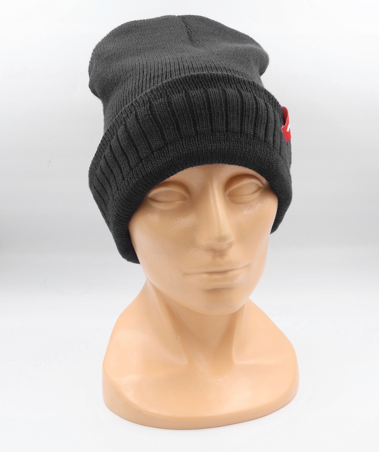 CZAPKA MĘSKA GRUBA ZIMOWA OCIEPLANA FUTERKIEM CIEPŁA ROBOCZA SZARA Kod producenta CZCITY S 57-61