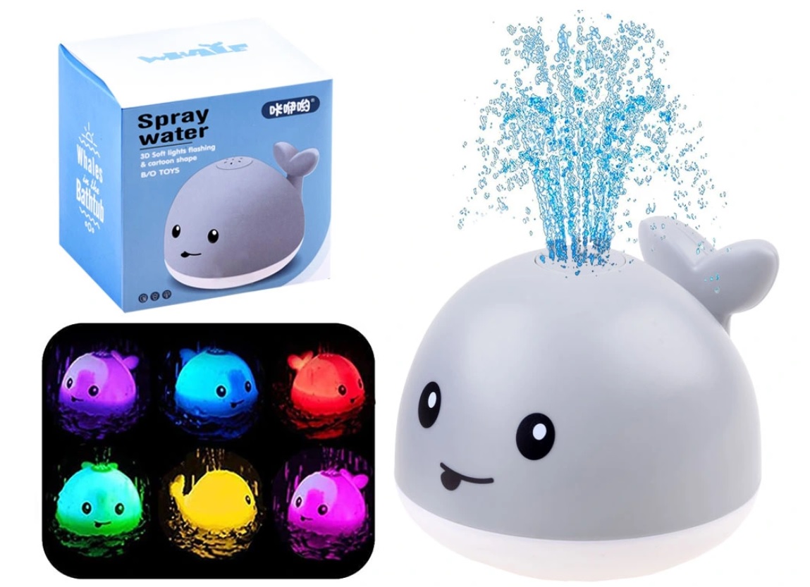 ŚWIECĄCA FONTANNA DO KĄPIELI TRYSKAJĄCY WIELORYB Marka Ikonka