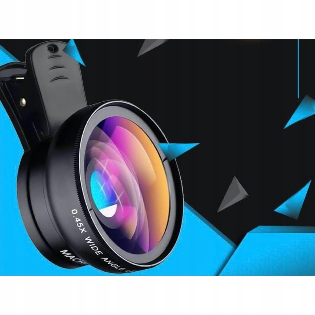 APEXEL ZESTAW 2W1 OBIEKTYW DO TELEFONU MAKRO Kompatybilna TAK