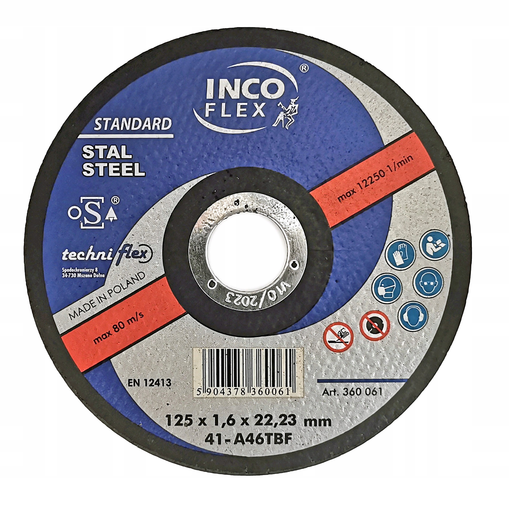 

Tarcza Do Cięcia Metalu Stali 125x1.6 Inco Flex