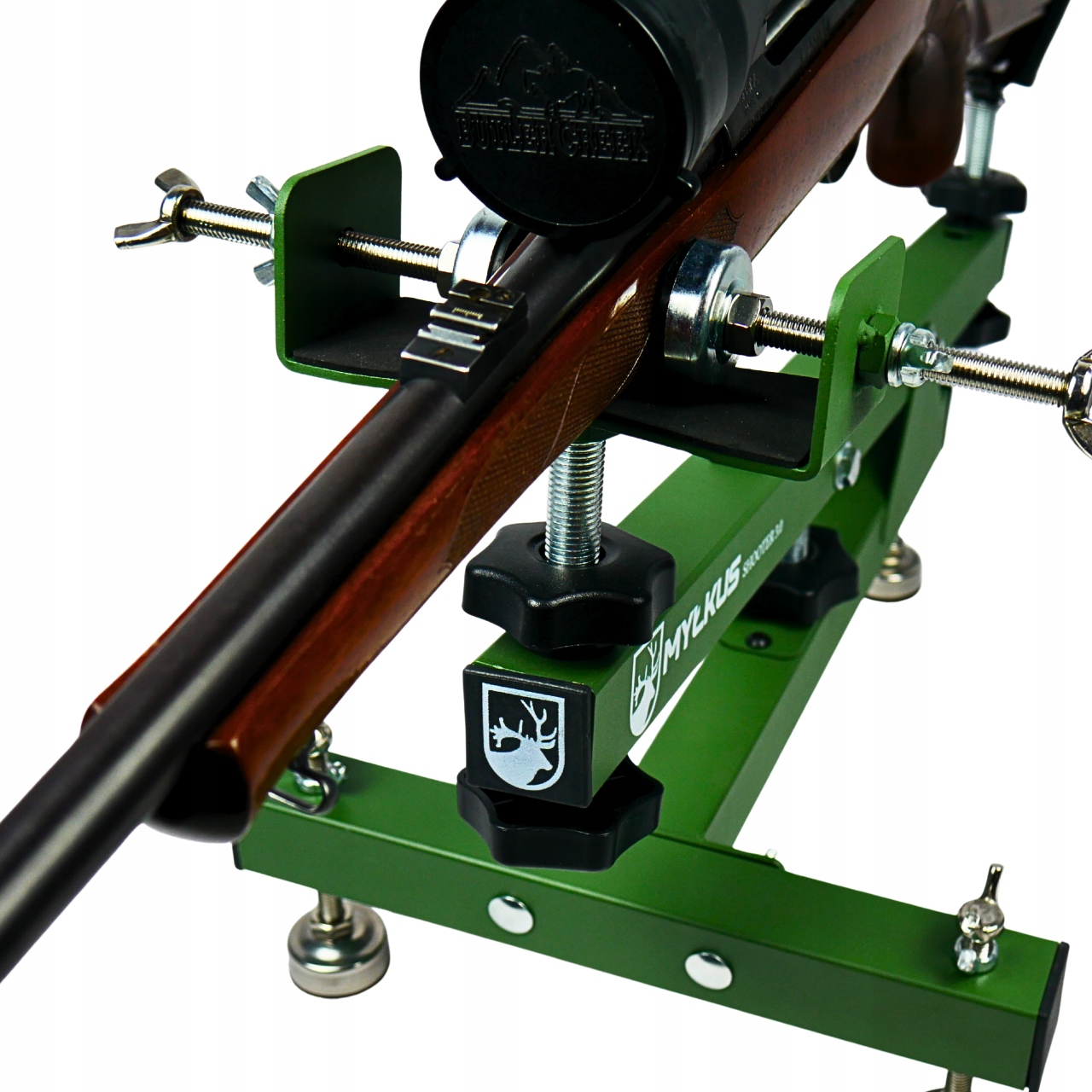 Stojan stativ pro nastřelování zbraní verze 3.0 svěrák zesílený stabilní