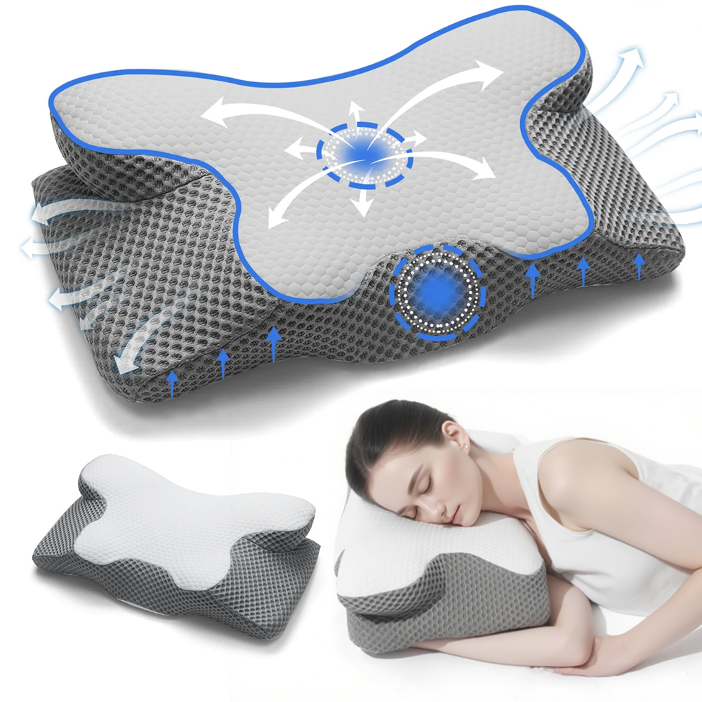 Poduszka Ortopedyczna Z Wgłębieniem Do Spania Na Boku Profilowana