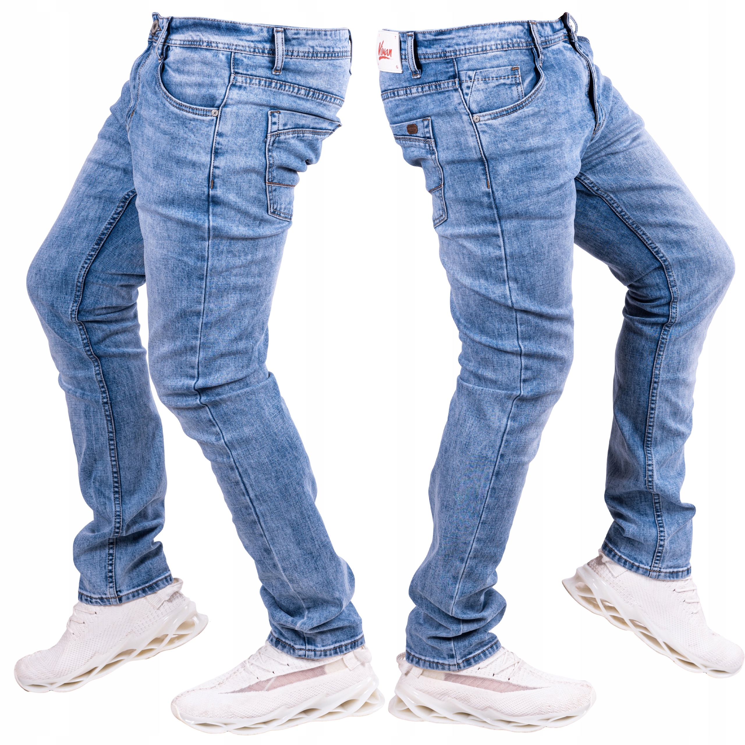 

Spodnie męskie Jeansowe zwężane slim Gael r.39