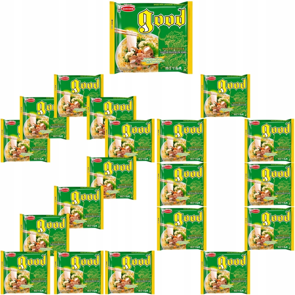 20 x Vietnam Instantní instantní polévka Sójové těstoviny 56g Acecook