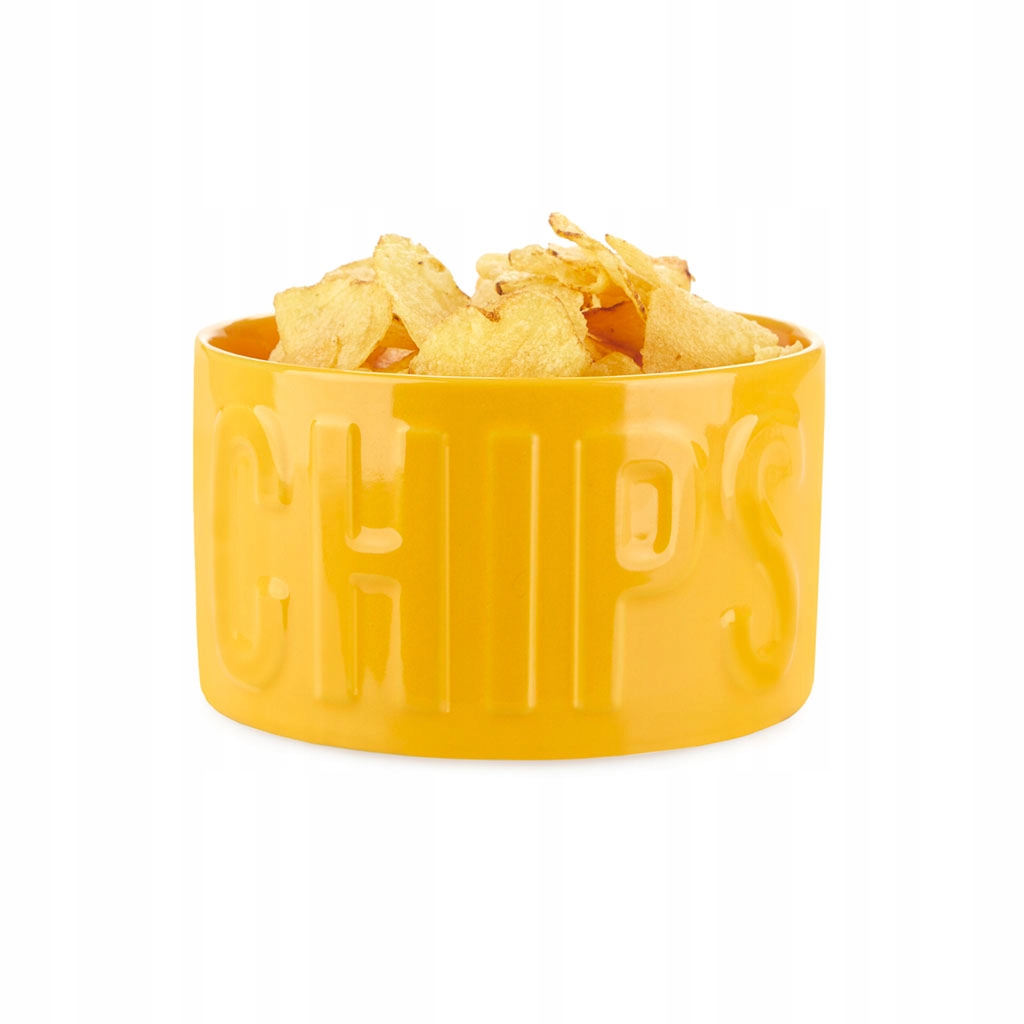 Podnos na svačinu Chips žlutý keramický Balvi