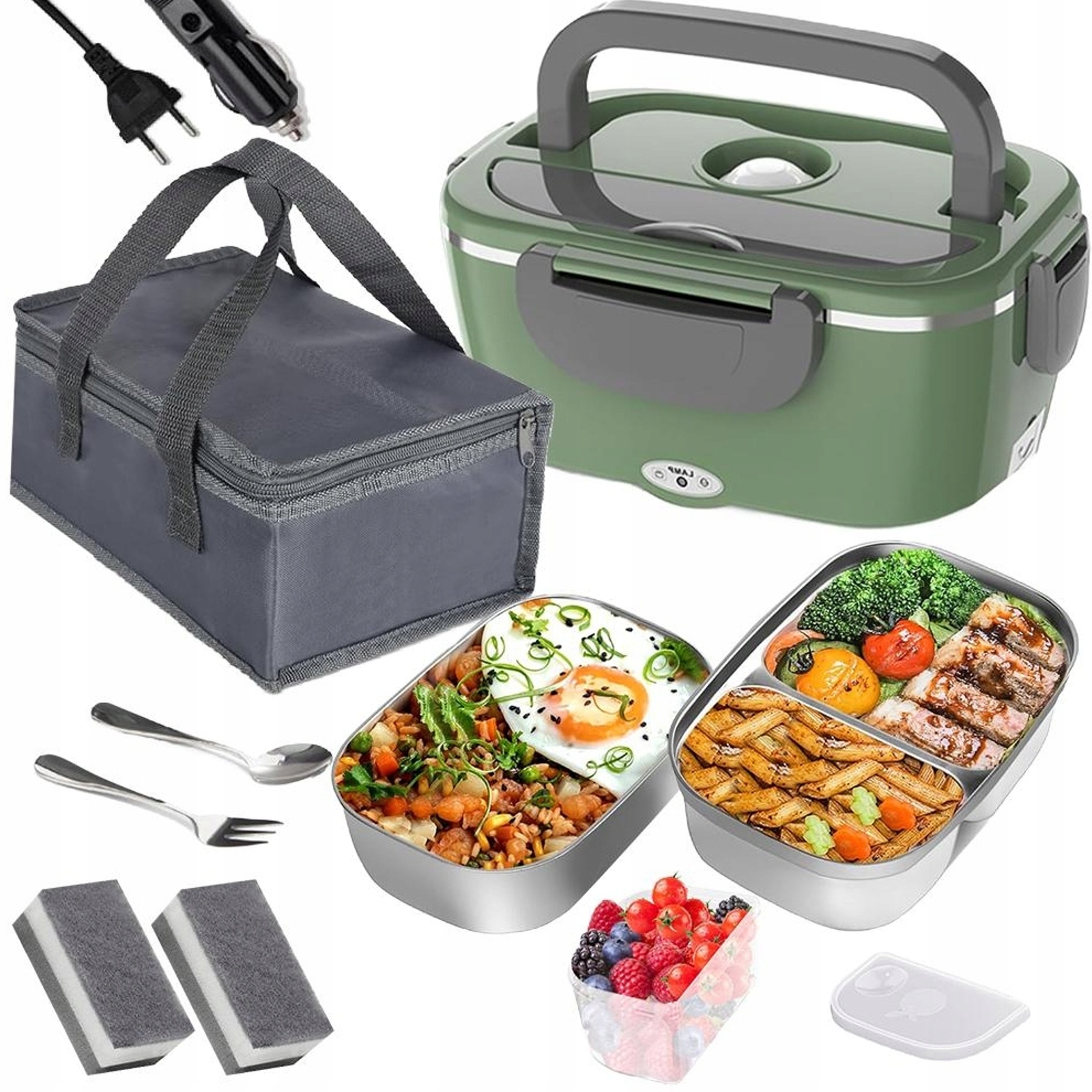 Elektrický Obědový Box 100 W Rychlé Zahřátí Za 15 Minut Nerezová Ocel