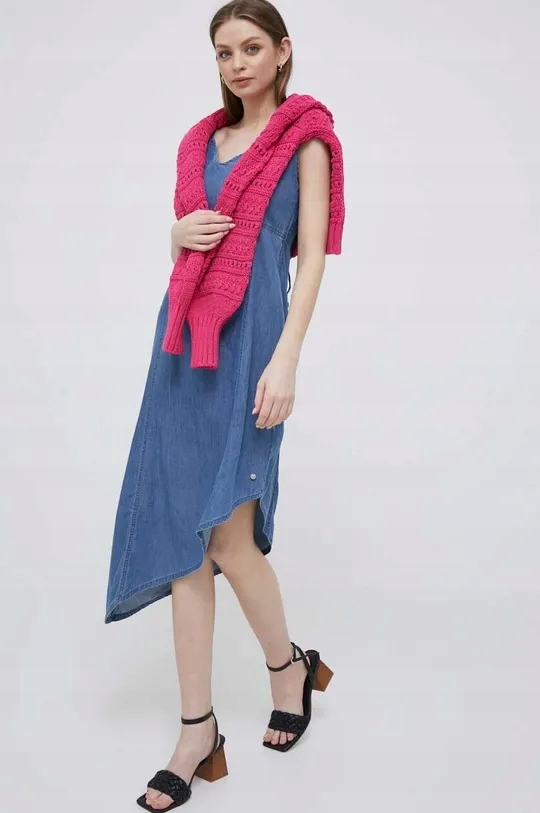 Asymetrické džínové Šaty Pepe Jeans velikosti S