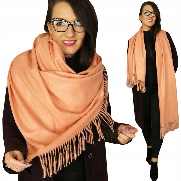 modny CIEPŁY SZAL CHUSTA XXL szalik GŁADKI, KOLORY