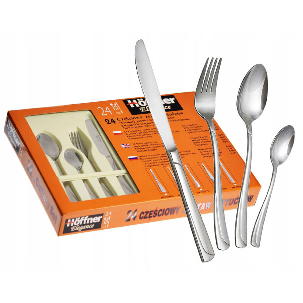 

Hoffner zestaw sztućce matowy 24el. komplet 7550S