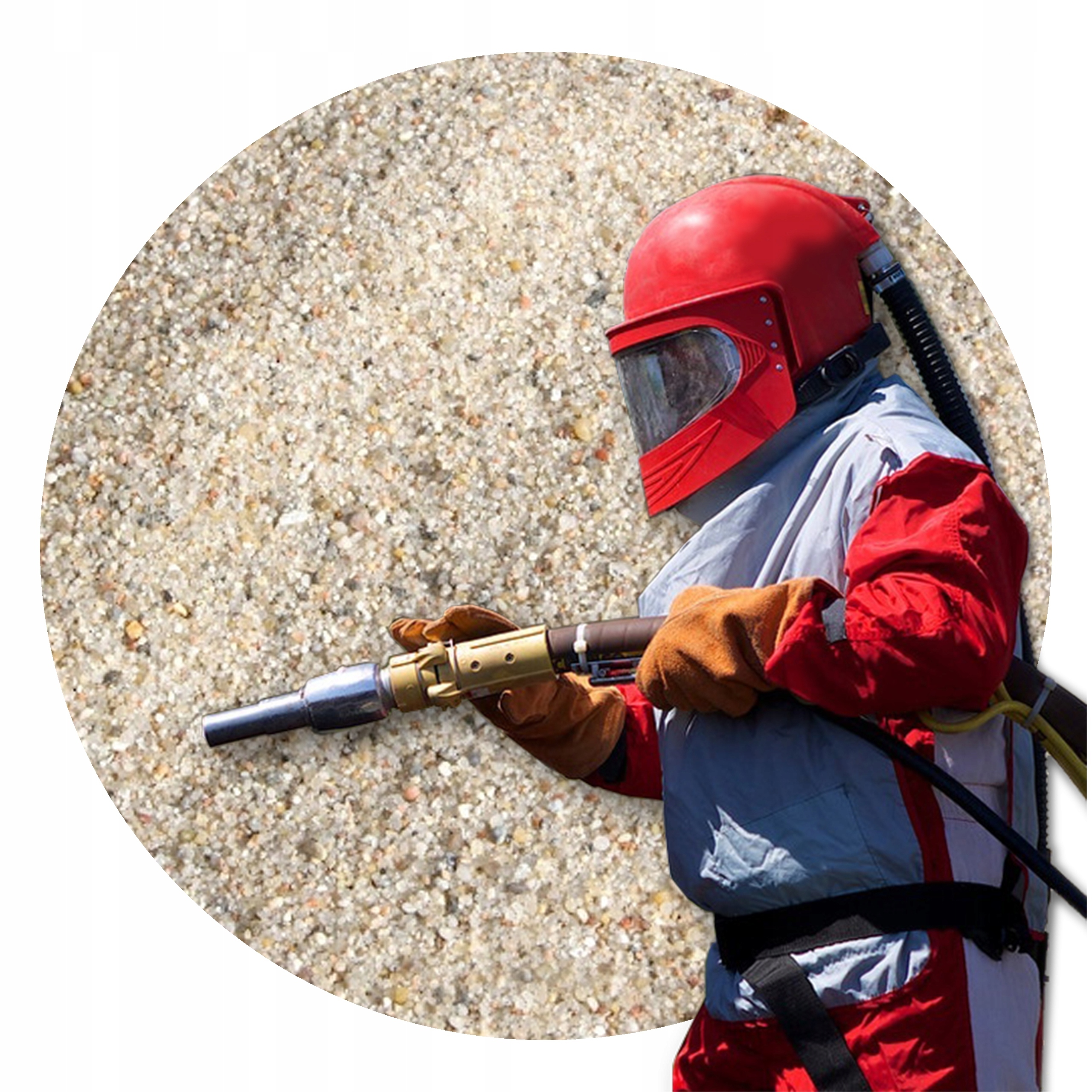 PIASEK KWARCOWY PIASKOWANIA ŚCIERNIWO 25kg KG MYJKA