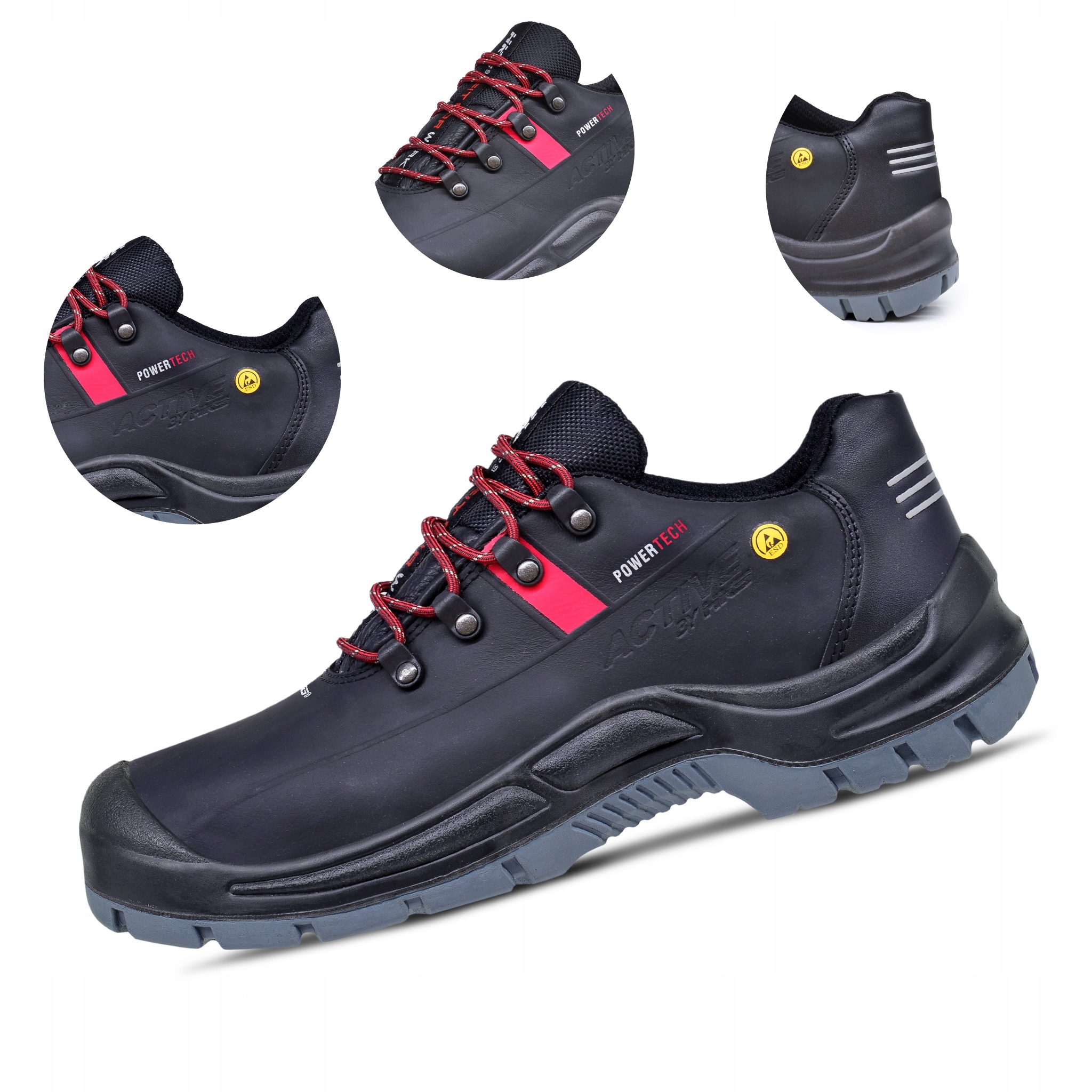 Skórzane Bardzo Buty Robocze męskie Bhp Hks Active A270 S3 Src r.47