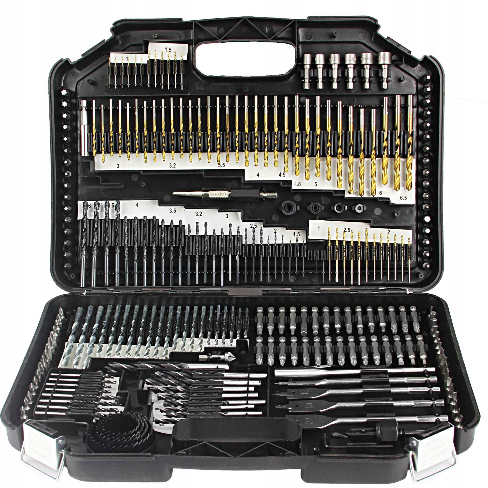 ZESTAW WIERTEŁ OTWORNIC AKCESORI DO METALU DREWNA Marka Elmax