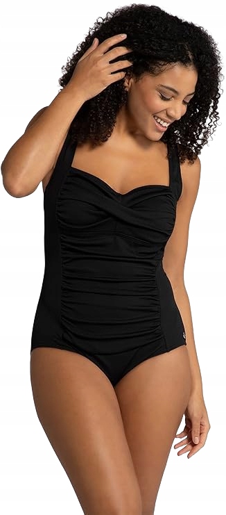 Ulla Popken Dámský Jednodílný Kostým Černý 44 6BA