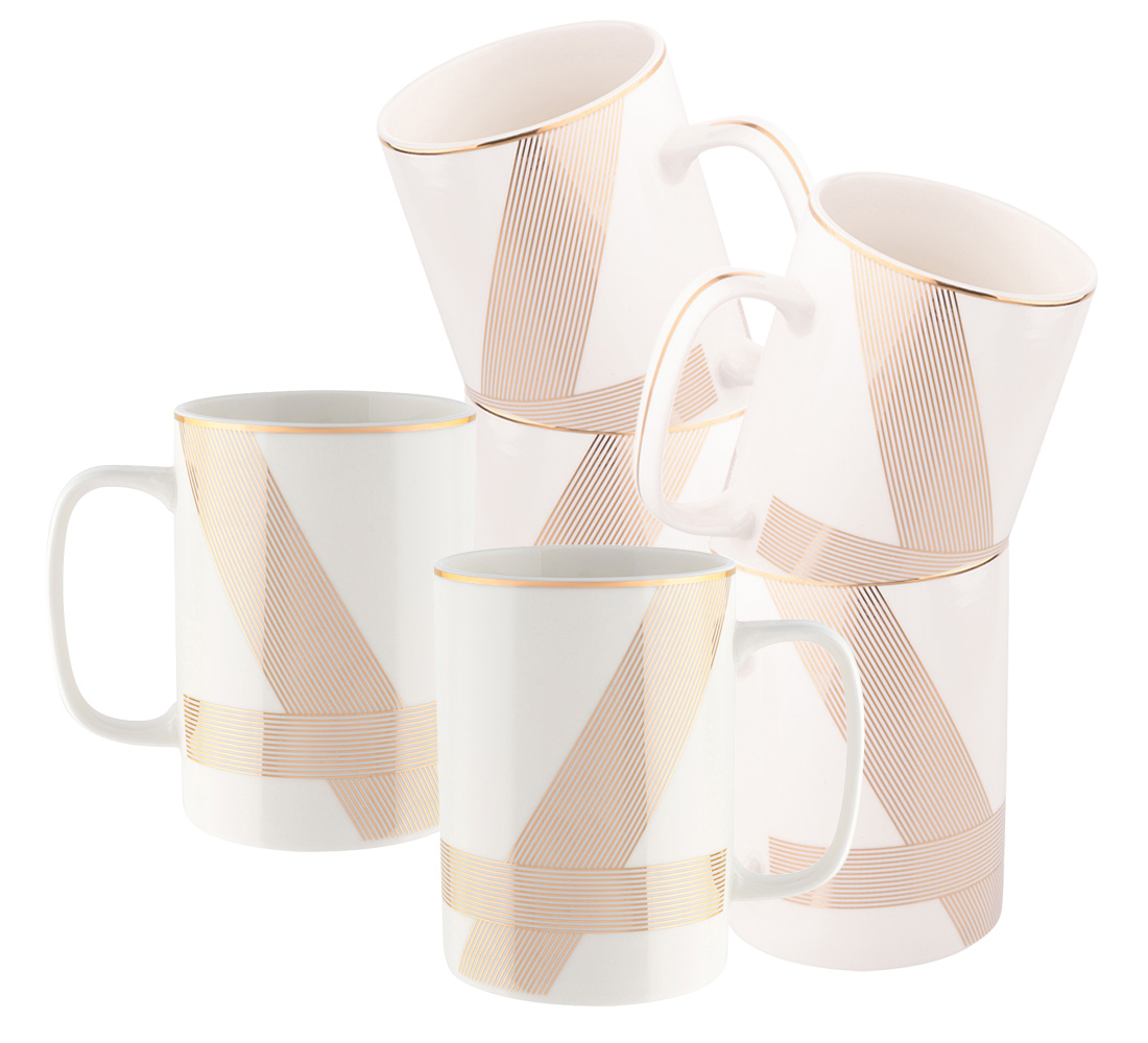 

Zestaw Kubków 350ml Kubki do kawy Modern Art 6szt