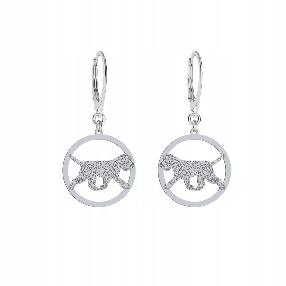 Stříbrné Náušnice s romským psem 925 Žena Šperky Gravírování Bonus