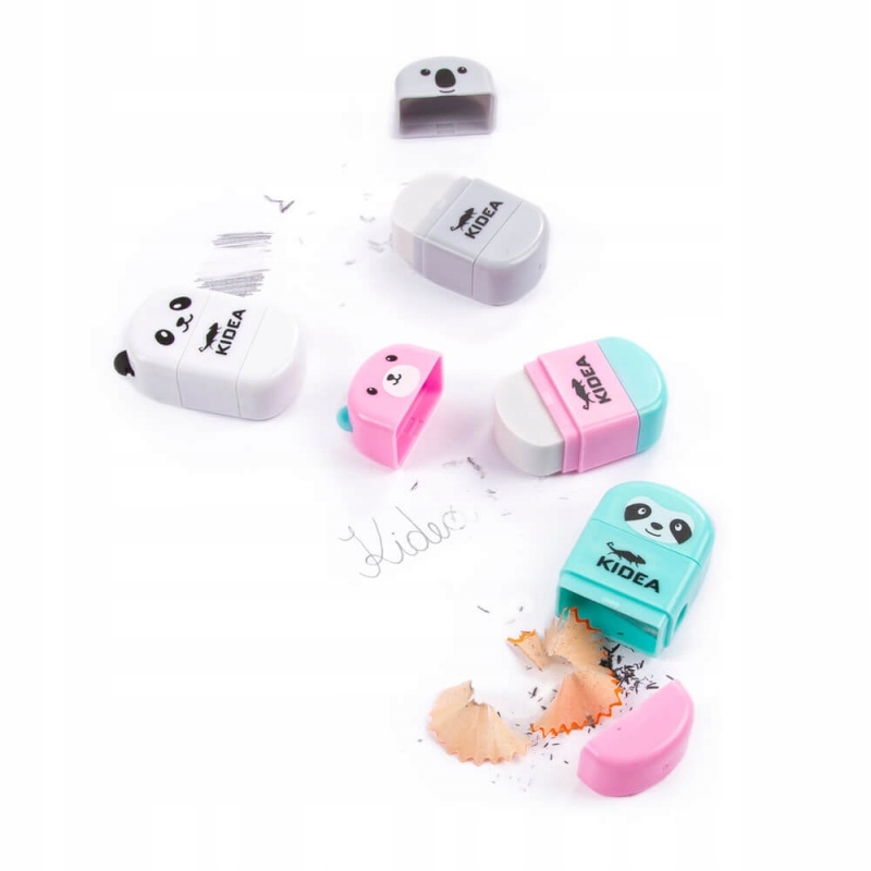 Temperówka z gumką do mazania KIDEA Zwierzaki Marka Kidea