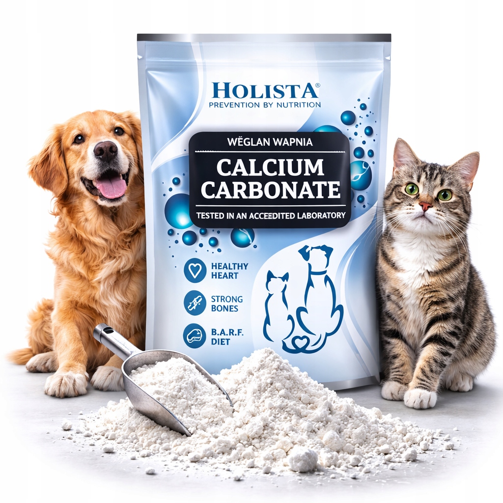 Levně Holista Calcium Carbonate Uhličitan Vápenatý 1000 g Pro Psa A Kočku Barf