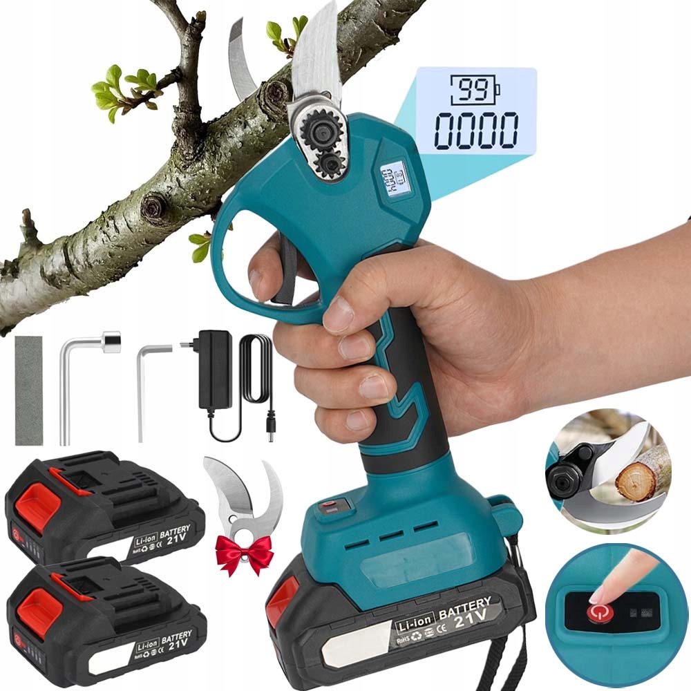 Zahradní nůžky Na Větve Akumulátorové Zahradní nůžky 2XAKU 1,3AH