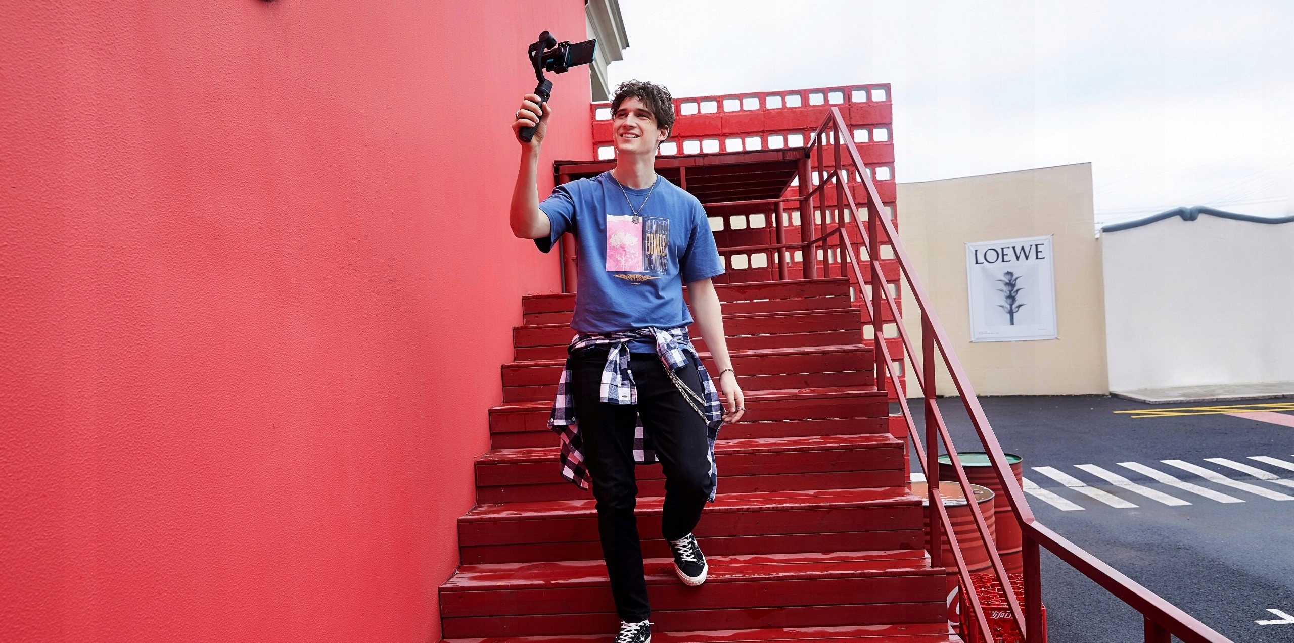 Gimbal Stabilizator ręczny do telefonu HOHEM iSteady Mobile+ Kit 2024 Lampa Czas ładowania 3.5 h