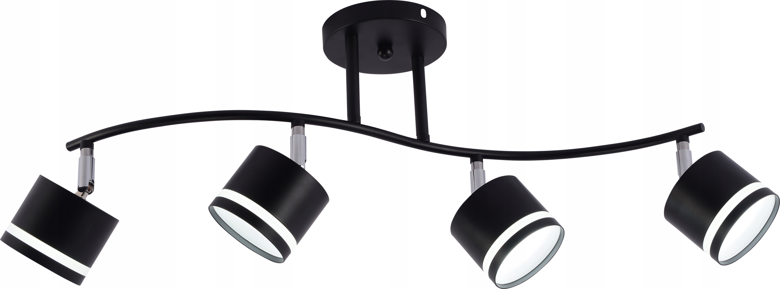 Stropní Lustr Černý 4x GX53 Moderní Minimalistický Vargo DL1290