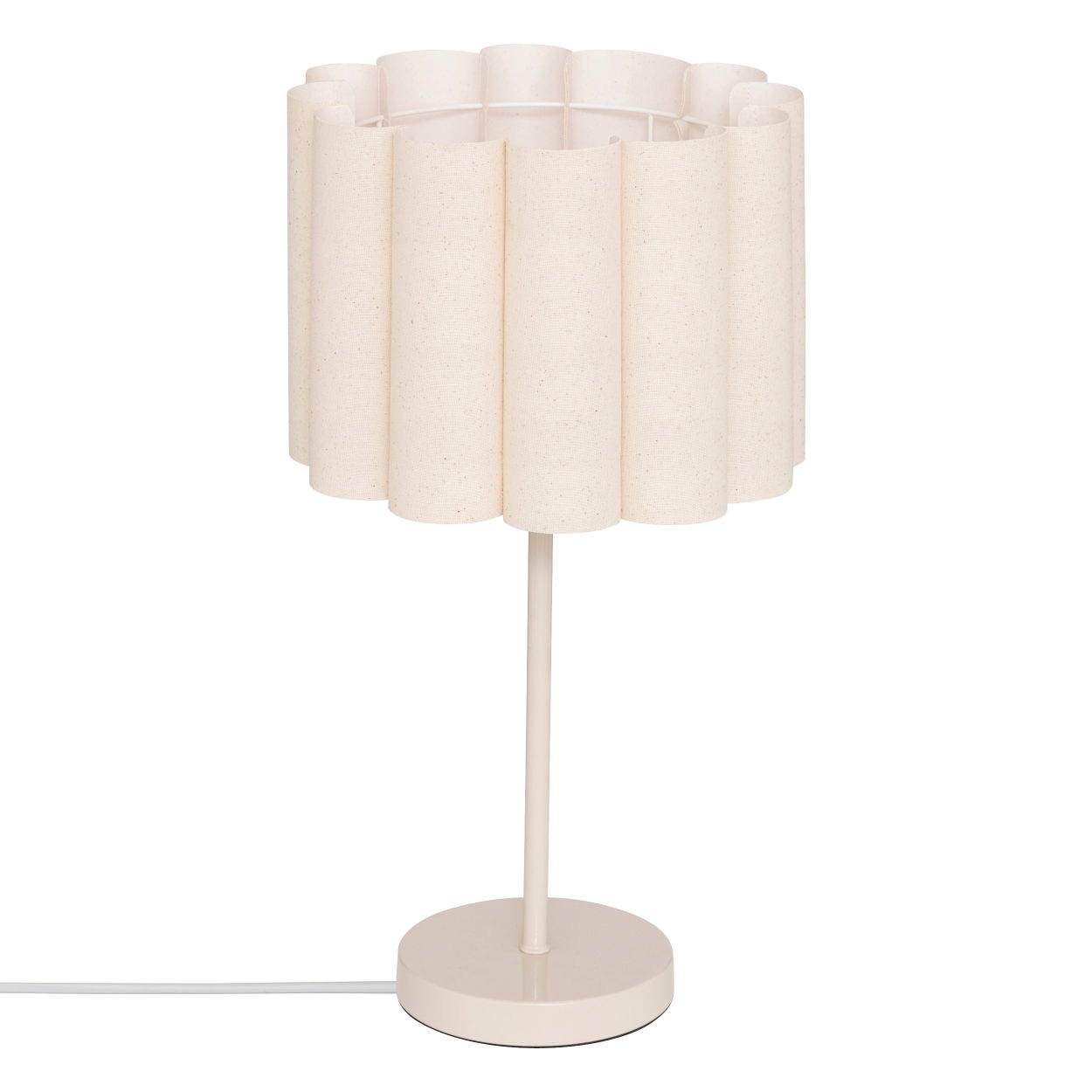 Dekorativní stolní lampička Rona 49 cm béžová do obývacího pokoje, ozdobná