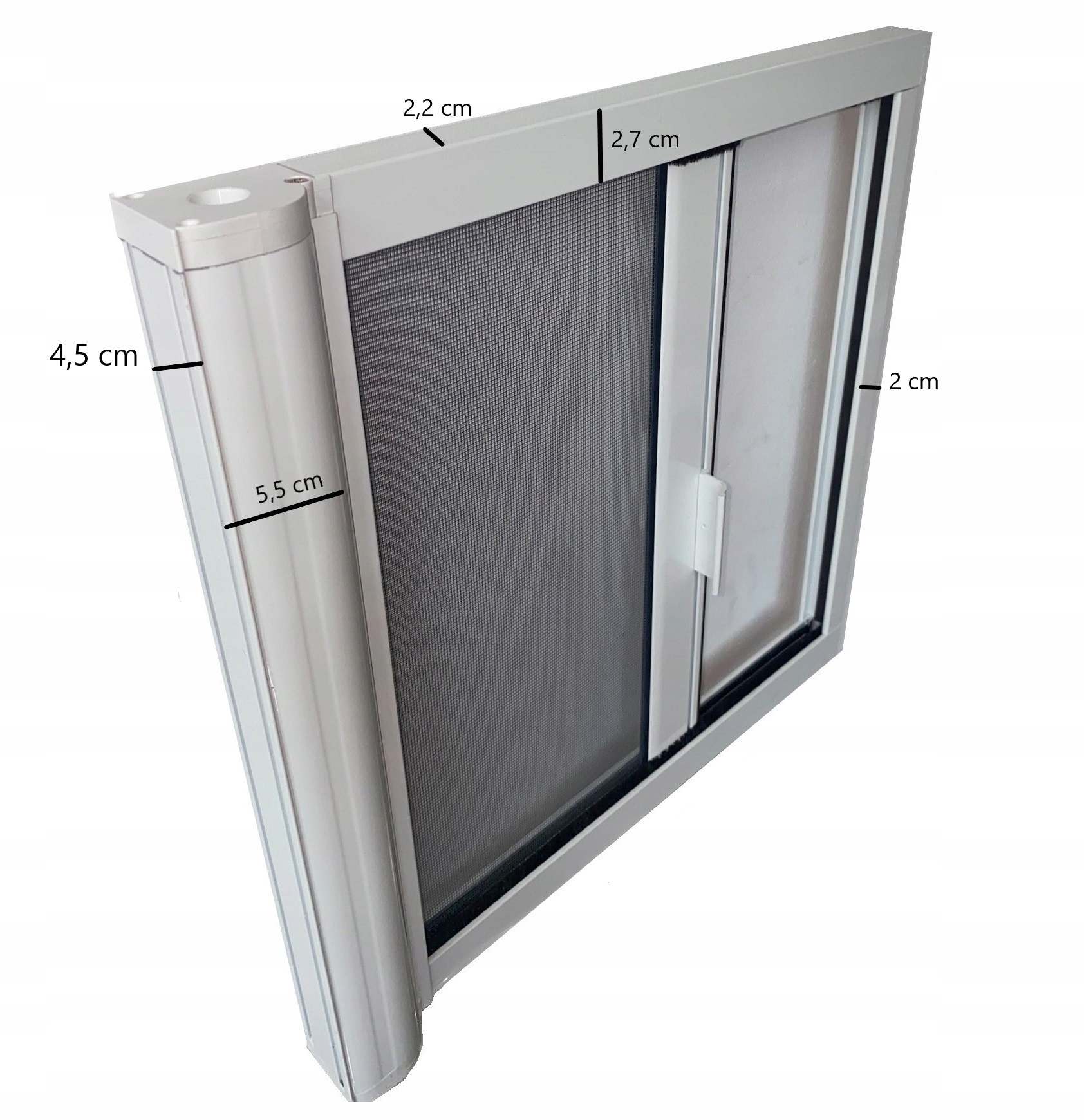 MOSKITIERA ZWIJANA ROLOWANA DRZWIOWA 100x210 Kod producenta MOSKITIERA DRZWIOWA POZIOMA W KASECIE