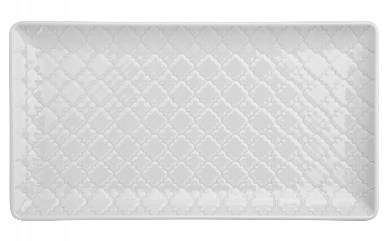 

Talerz płytki prostokątny 24x13cm Marrakesz biały