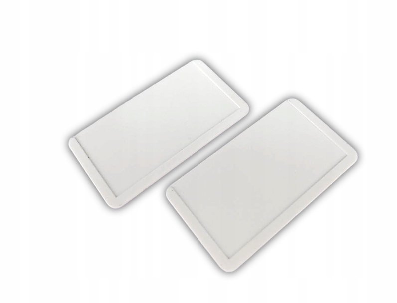 Plecki białe do identyfikatorów 1000szt. PRODUKT POLSKI!