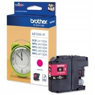 Inkoustová náplň Brother LC125XLM, Magenta