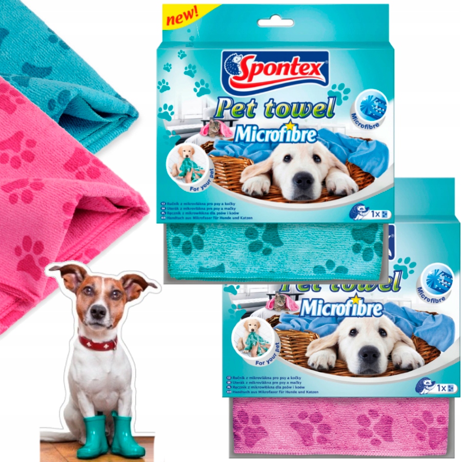 

Ścierka Spontex Mikrofibre Pet Towel psów i kotów